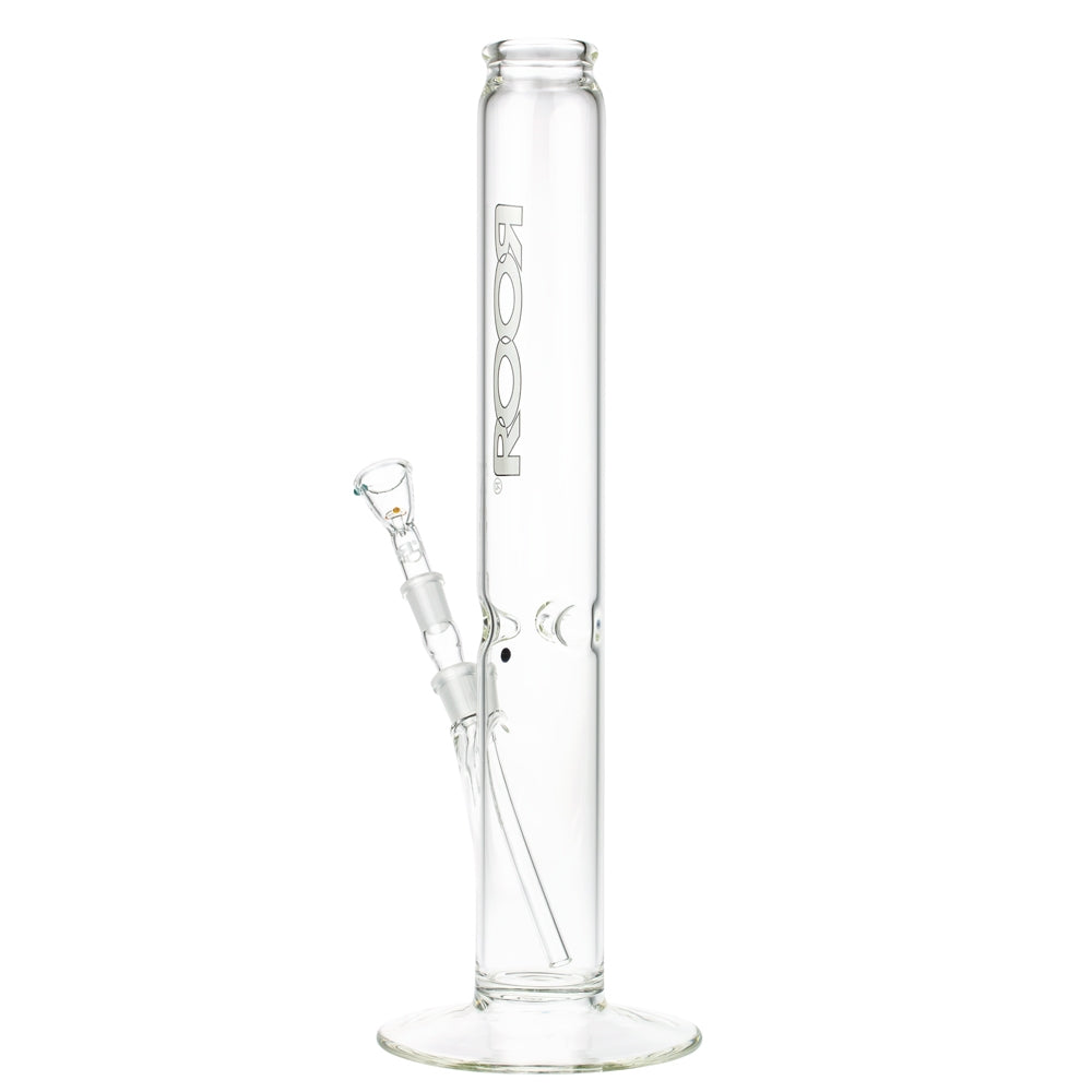 ROOR 3.5mm Black & White series | 40cm | Straight Cylinder Ice Bong | 14.5mm - Side View 4