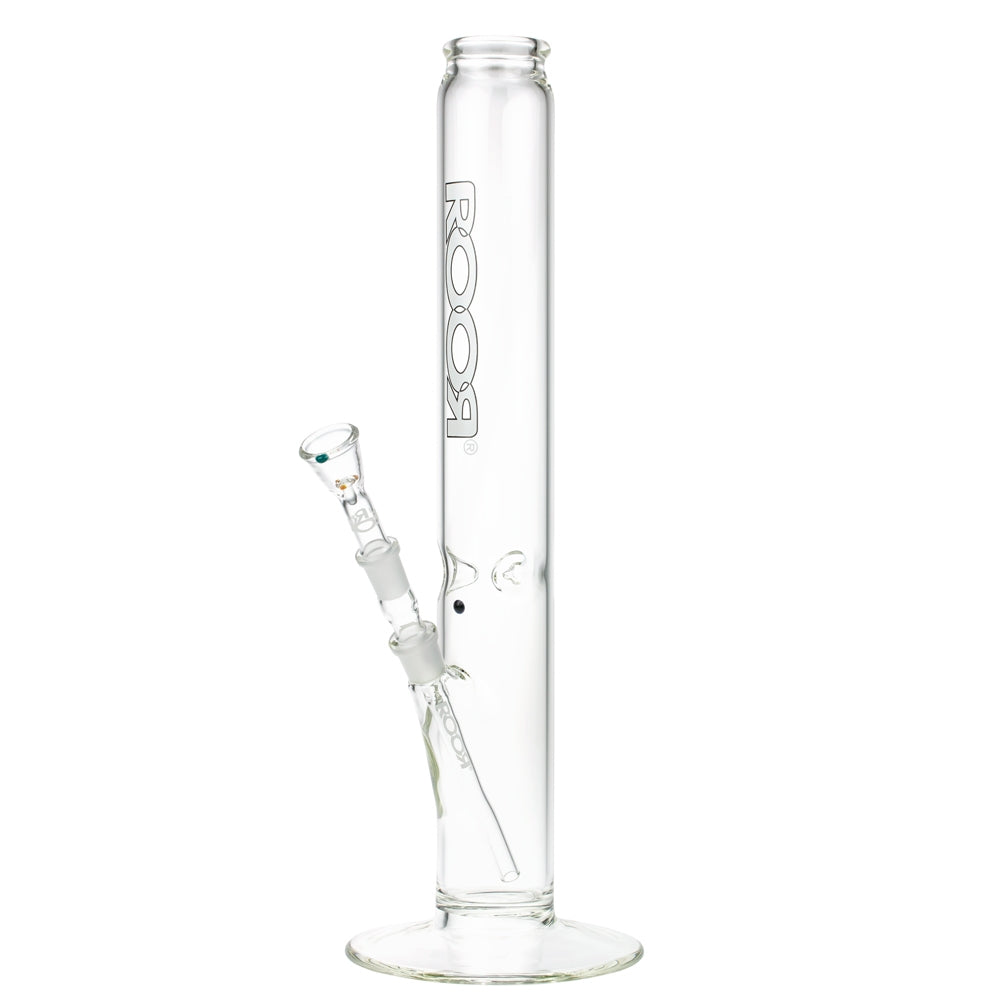 ROOR 3.5mm Black & White series | 40cm | Straight Cylinder Ice Bong | 14.5mm - Side View 2