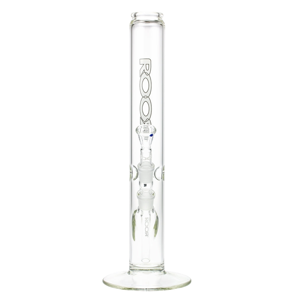 ROOR 3.5mm Black & White series | 40cm | Straight Cylinder Ice Bong | 18.8mm - Front View