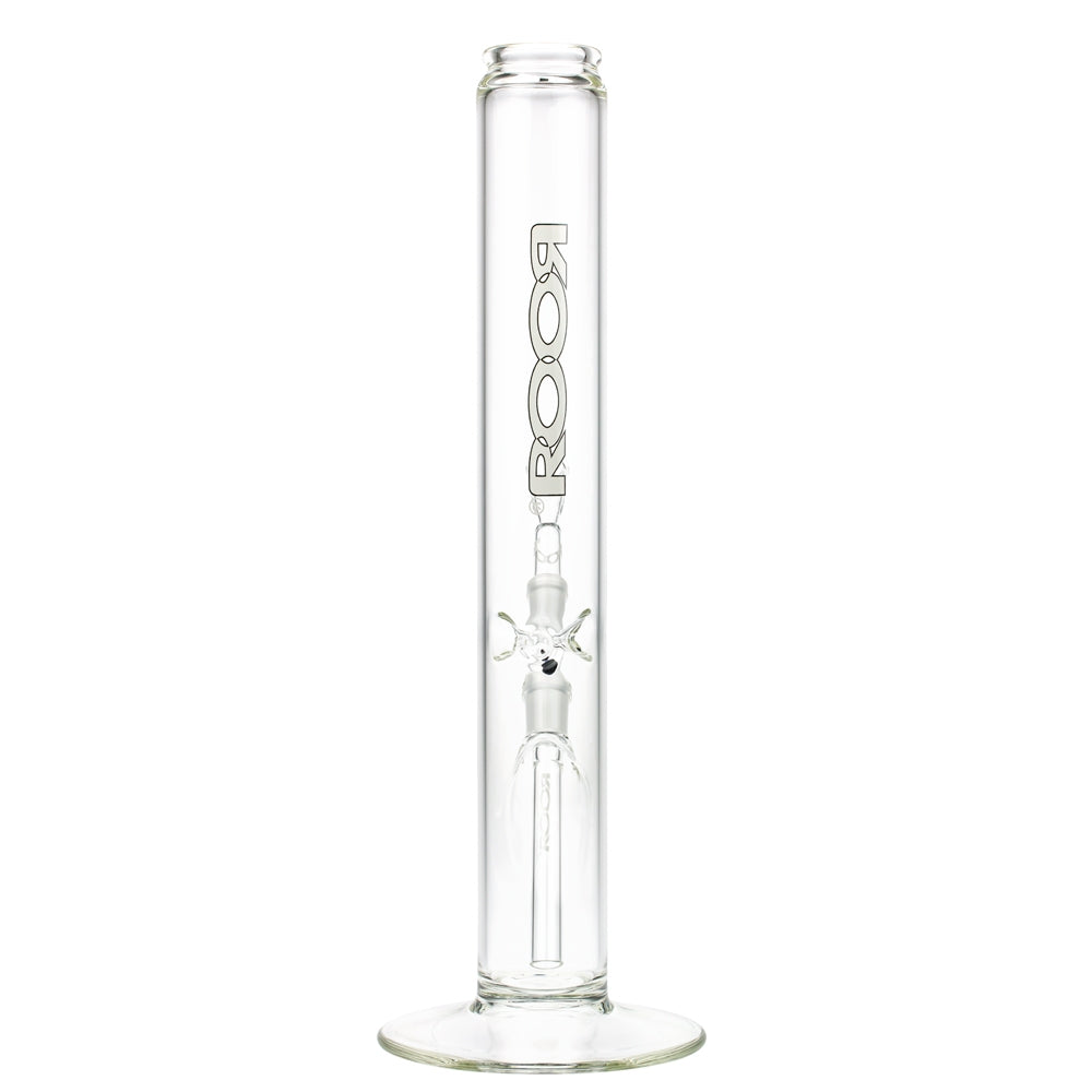 ROOR 3.5mm Black & White series | 40cm | Straight Cylinder Ice Bong | 18.8mm - Back View