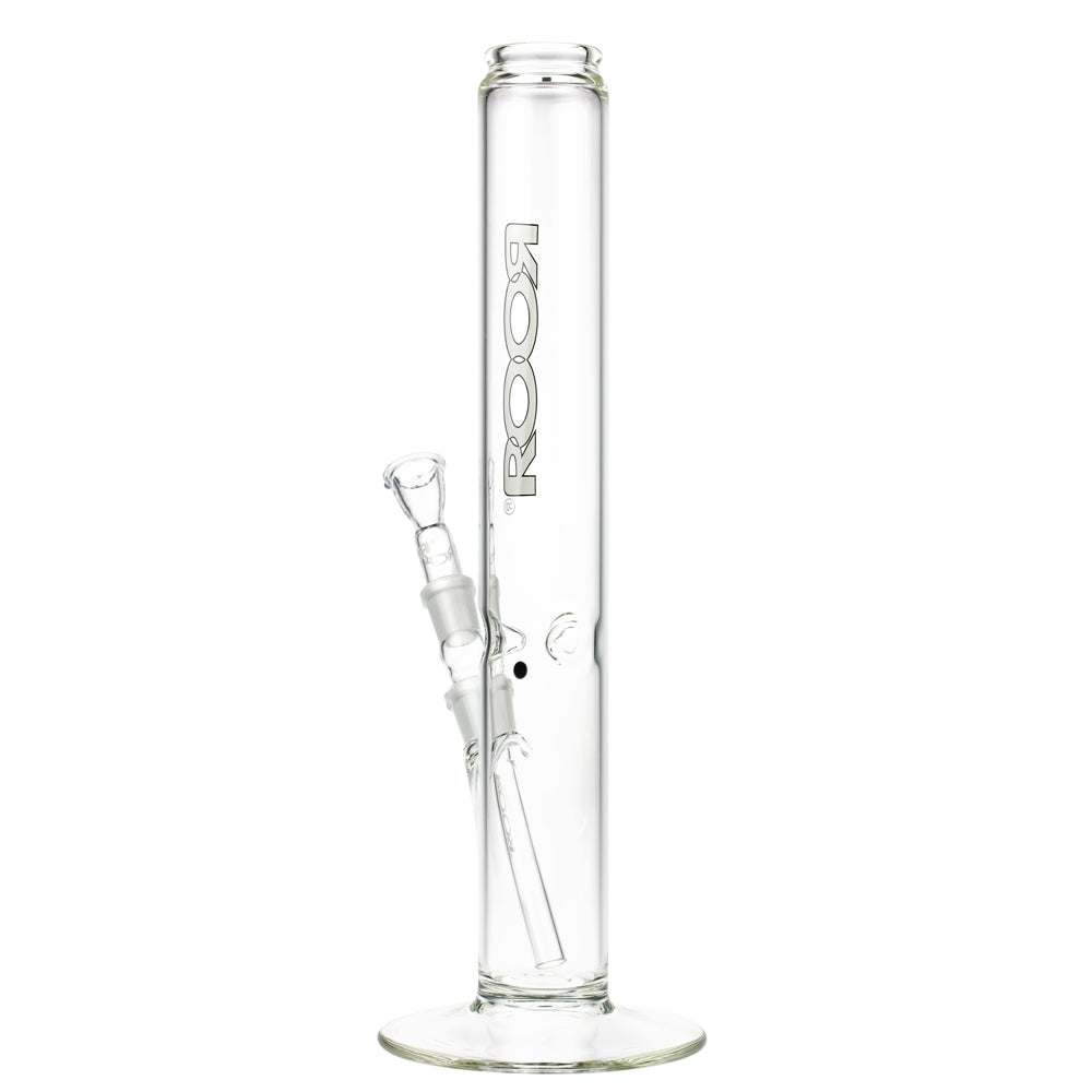 ROOR 3.5mm Black & White series | 40cm | Straight Cylinder Ice Bong | 18.8mm - Side View 4