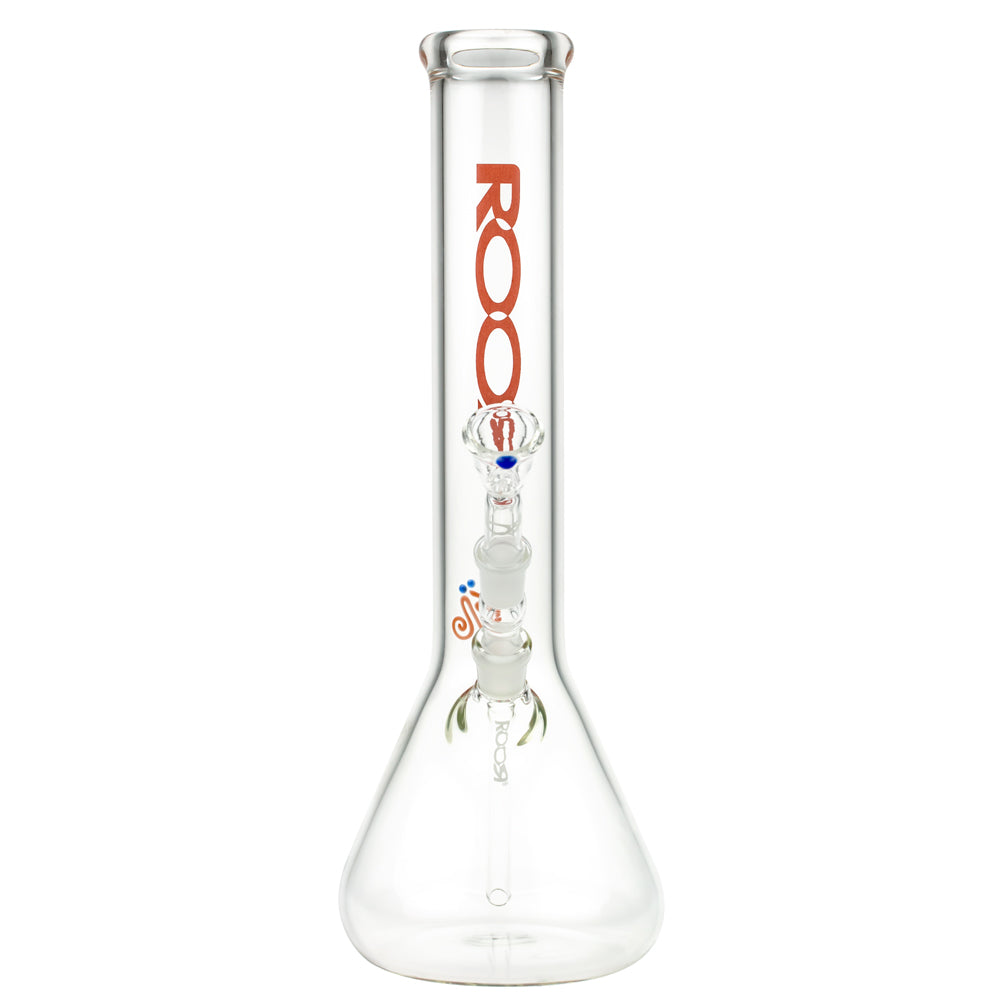ROOR Little Sista Beaker Bong 7.0mm Red logo | 35cm | 14.5mm - Front View