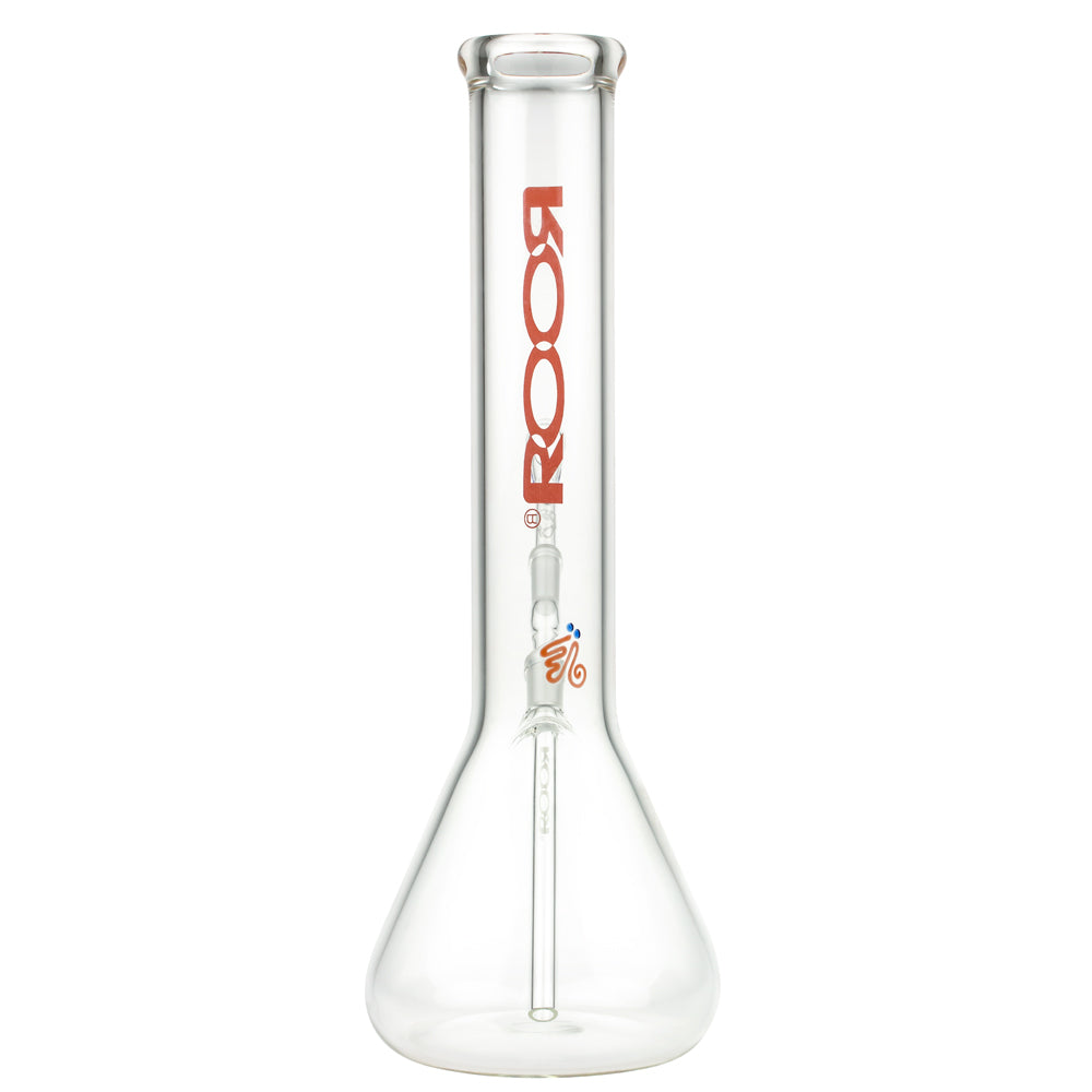 ROOR Little Sista Beaker Bong 7.0mm Red logo | 35cm | 14.5mm - Back View