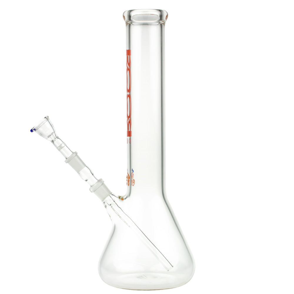 ROOR Little Sista Beaker Bong 7.0mm Red logo | 35cm | 14.5mm - Side View 3