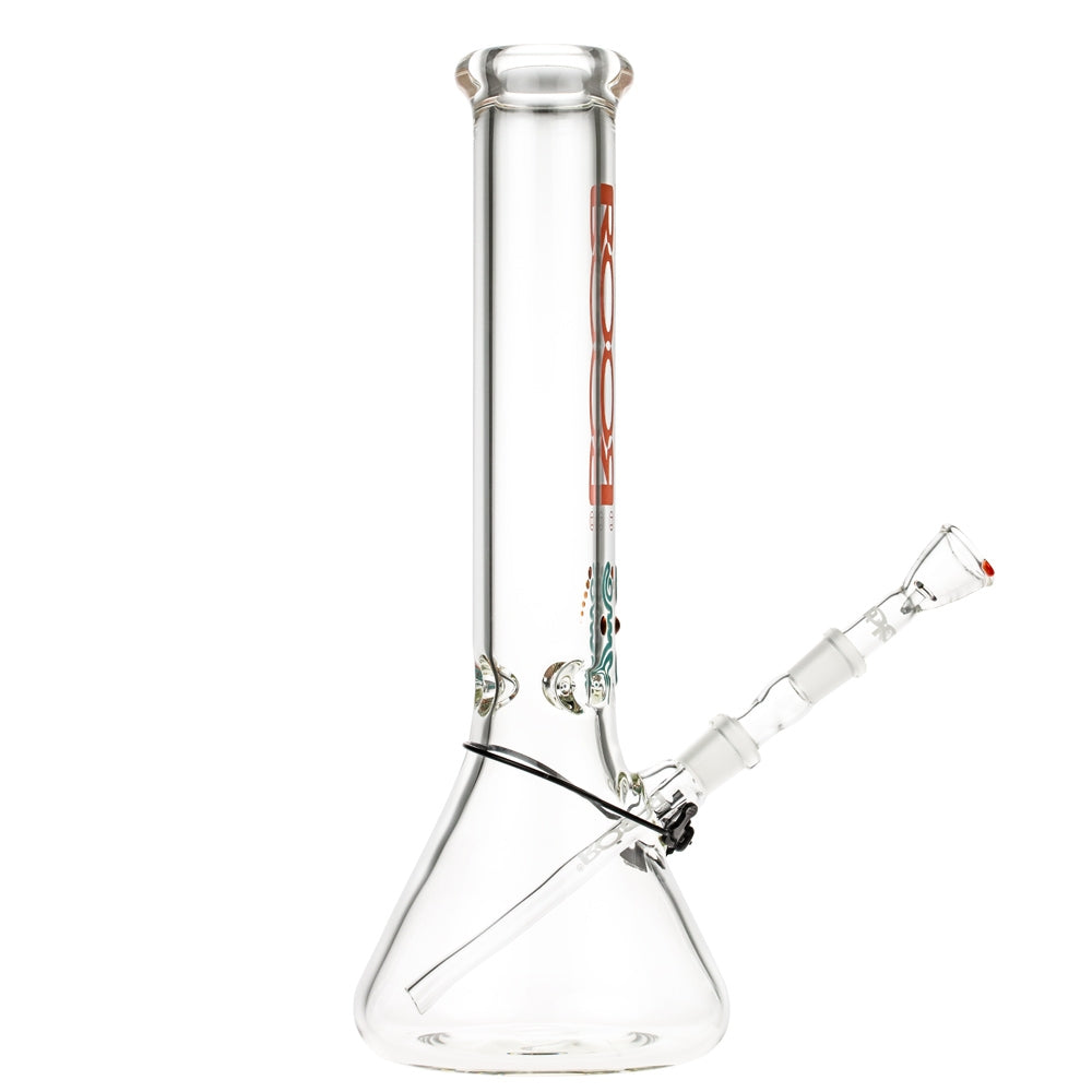 ROOR Little Sista Beaker Ice Bong 7.0mm Red logo | 35cm | 14.5mm - Side View 4