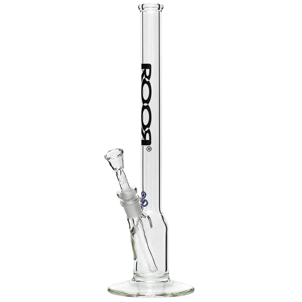 ROOR Snapper 4.0mm Glass Bong Black Logo w/ White Outline | 40cm | 18.8mm - Side View 2