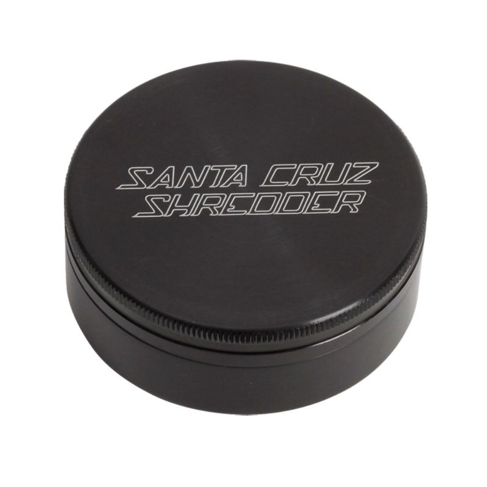 Santa Cruz Shredder Aluminum Herb Grinder | Medium | 2-Part | Black