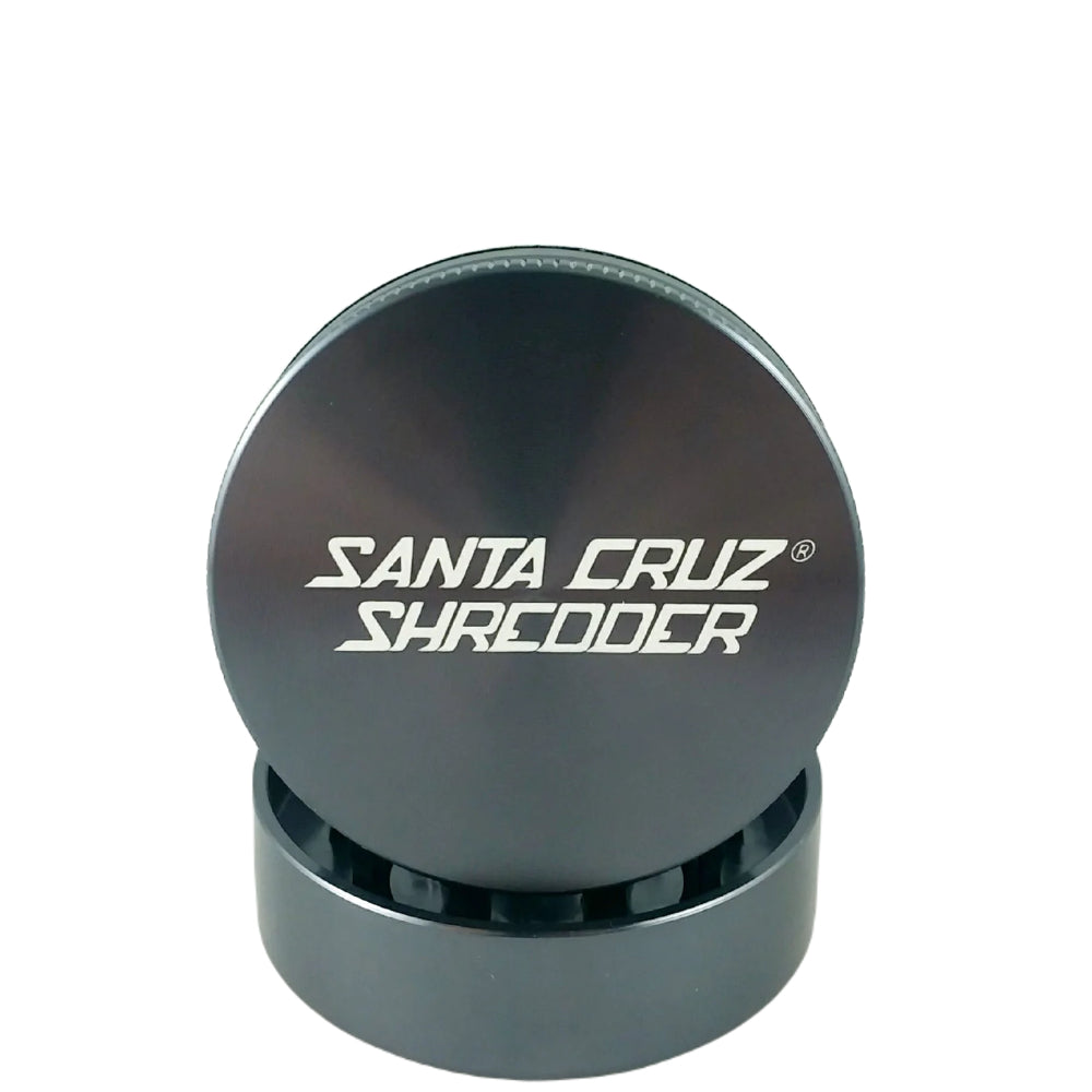 Santa Cruz Shredder Aluminum Herb Grinder | Large | 2-Part | Grey