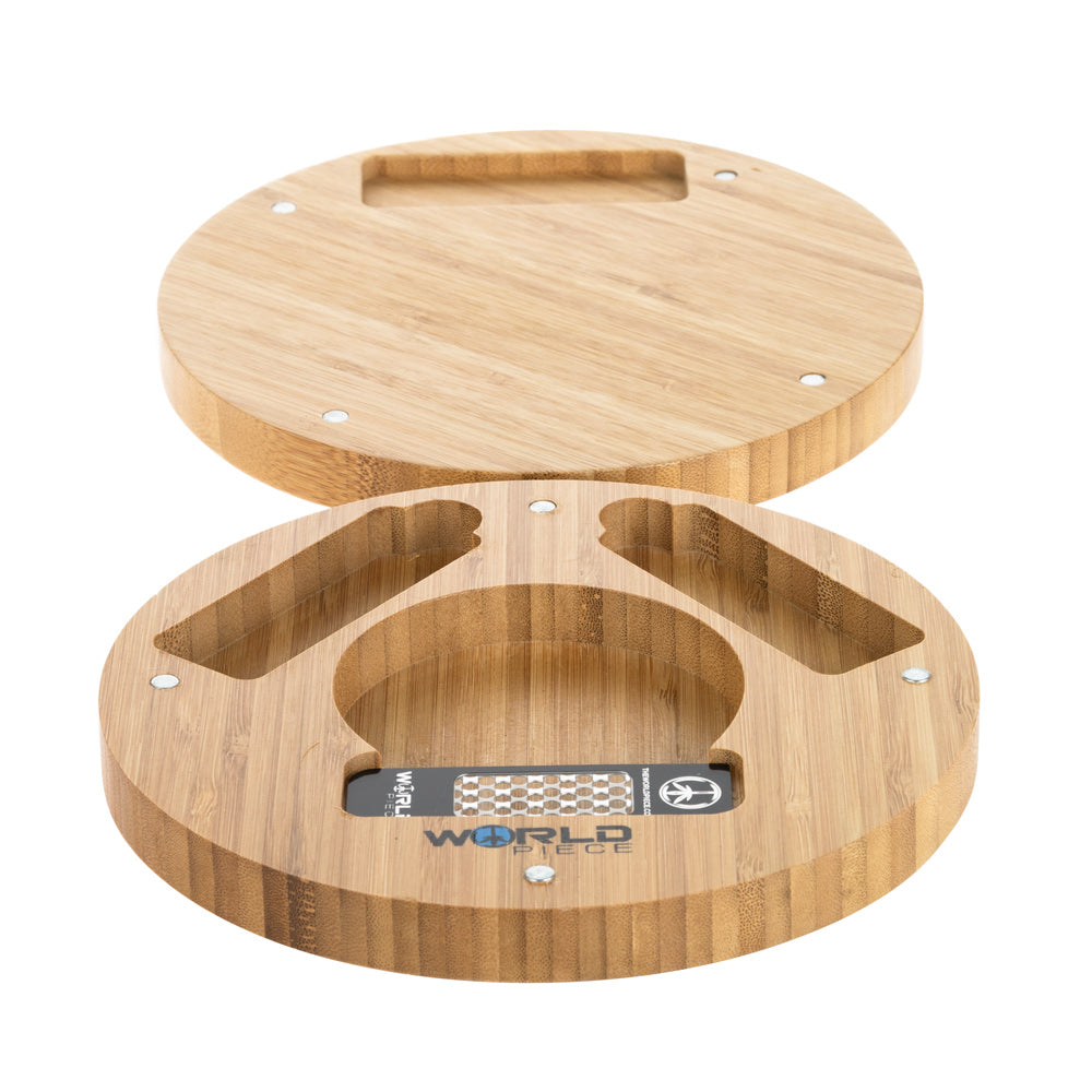 World Piece Mini RIP Bamboo Tray - Open