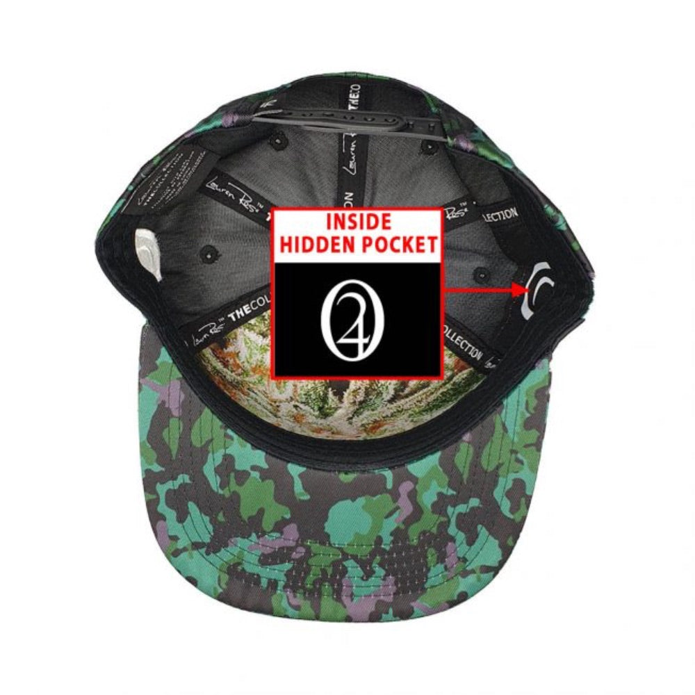 Lauren Rose Sour Diesel 420 Camo Snapback | bottom view