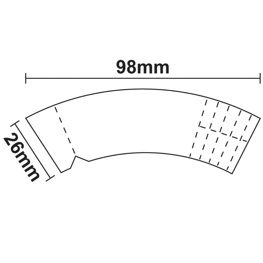 RAW Maestro Cone Shaped Filter Tips - Measurements