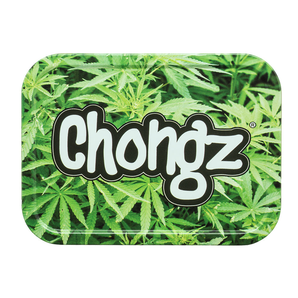 Chongz Green Leaf Stash Tin | 2oz - Top View