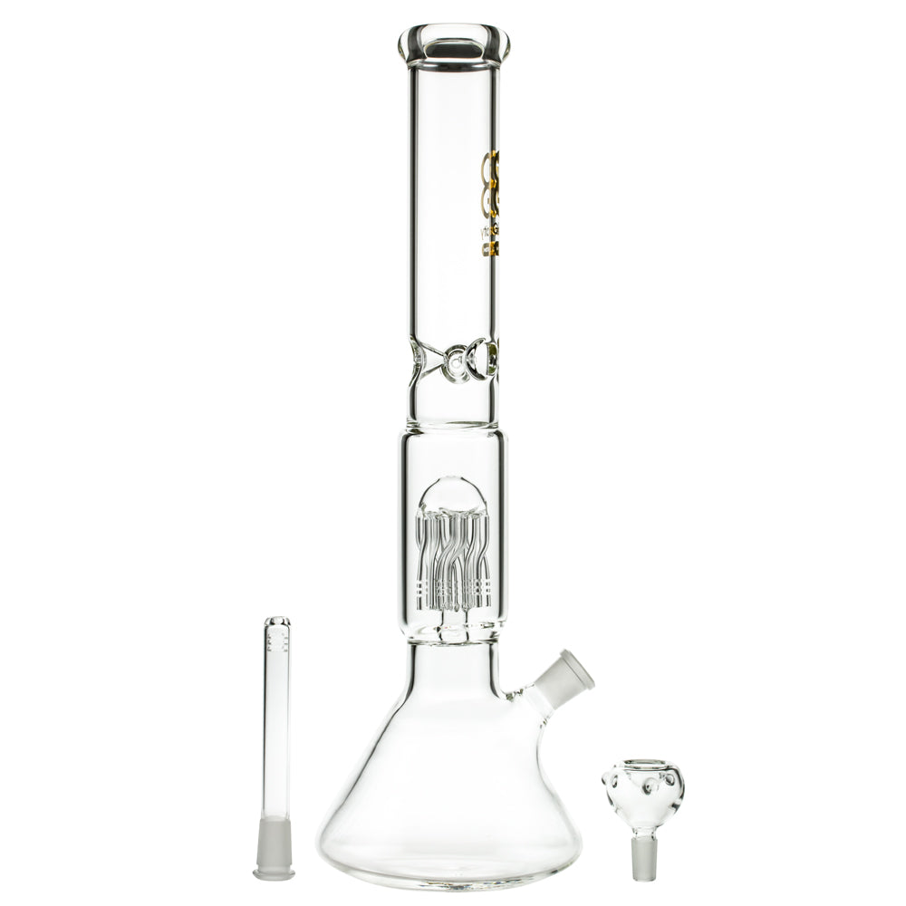 Glasscity Limited Edition Beaker Ice Bong with Twisted Tree Perc | disassembled