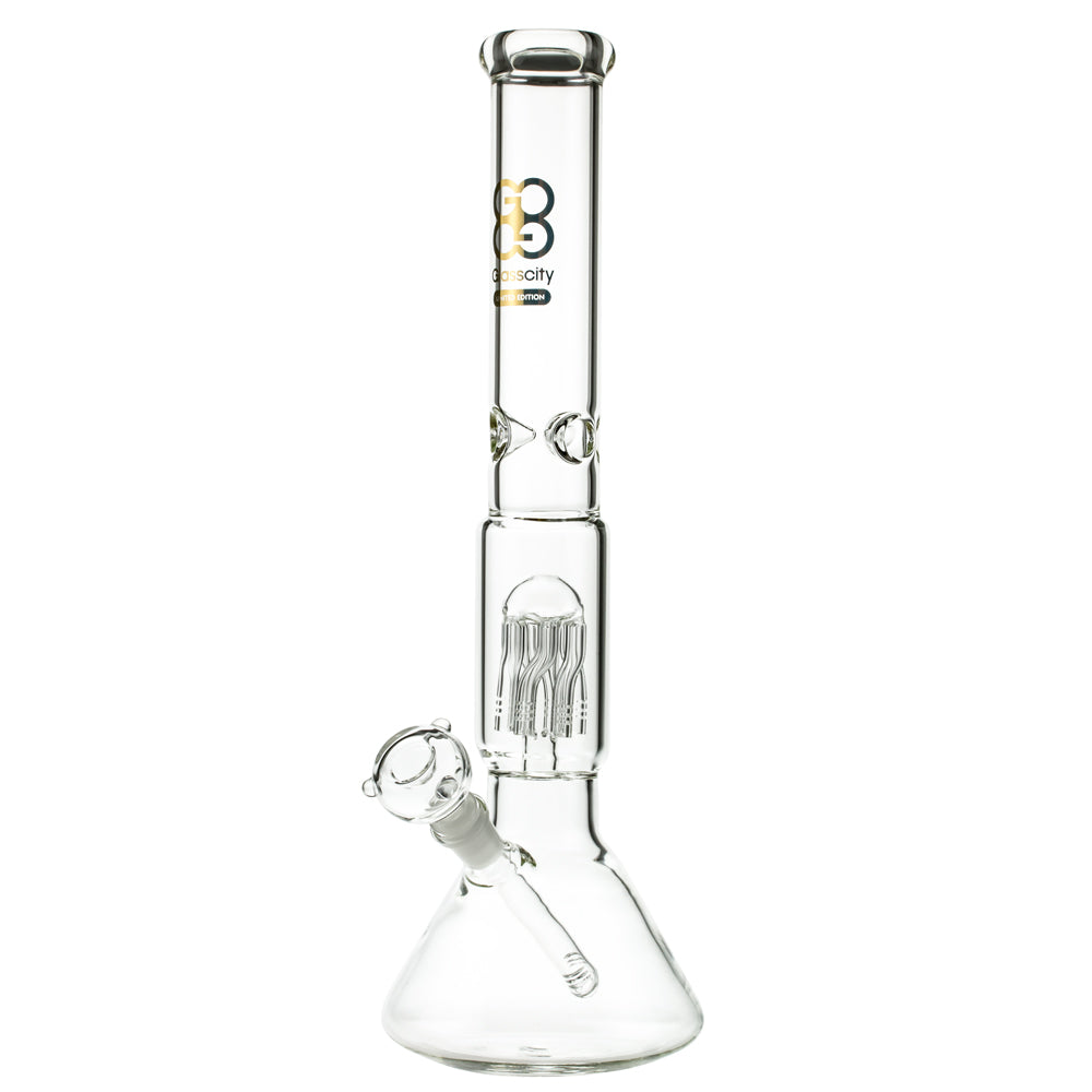 Glasscity Limited Edition Beaker Ice Bong with Twisted Tree Perc | side view 2