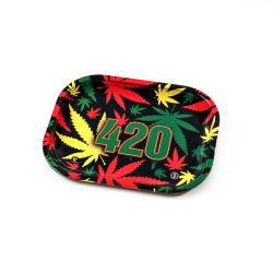 V Syndicate 18x14 Metal Rolling Tray | 420 Rasta