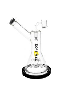 Dopezilla Glass Basilisk Dab Rig | 9 Inches | Black | side view 1