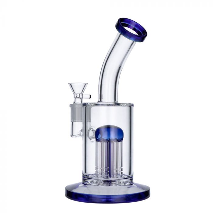 9inches 8 Arms Tree Perc Round Base Mixed Colors Bubbler Smoking Glass  Water Pipe Wholesale - China Bubbler and Bubbler Pipe price