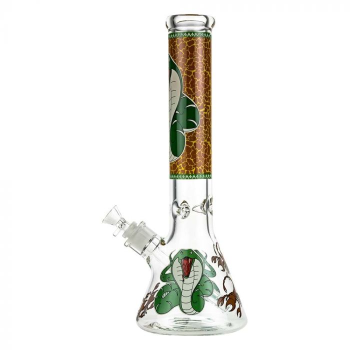 Glow Mini Beaker GLOW-ie V Print Water Pipe – CLOUD 9 SMOKE CO.