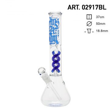 Amsterdam Glass Fading Color Beaker Base Spiral Perc Bong